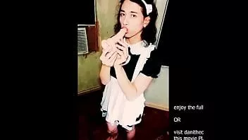 Reproducir Pretty face tgirl amateur dani única iha es tu linda sirvienta para la noche que no puede resistirse a follarse a sí misma en lugar de hacer su trabajo (parte 2)